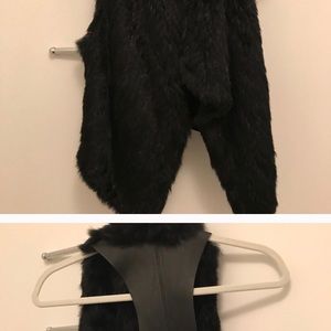 Elizabeth and James fur vest